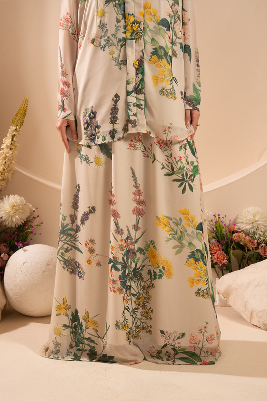 Florashade- Chiffon Skirt with inner