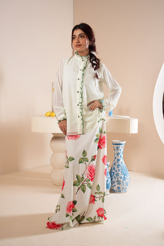 Trace - Chiffon Top with inner
