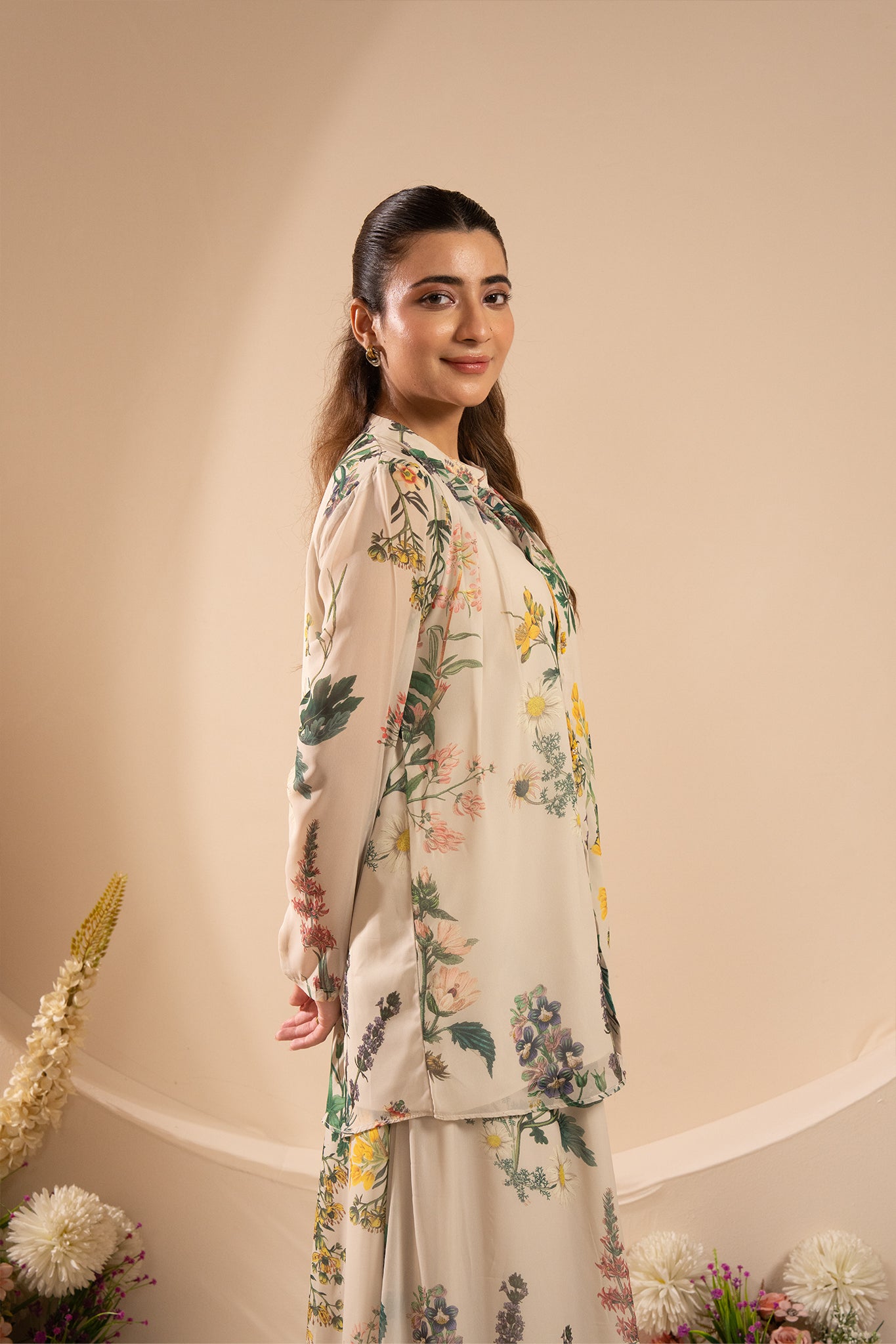 Florashade-Chiffon Top with inner